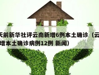 2天前新华社评云南新增6例本土确诊（云南新增本土确诊病例12例 新闻）