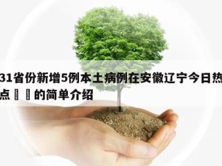 31省份新增5例本土病例在安徽辽宁今日热点㊙️的简单介绍